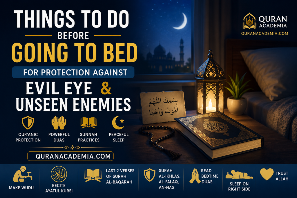 Things to Do Before Going to Bed for Protection Against Evil Eye and Unseen Enemies