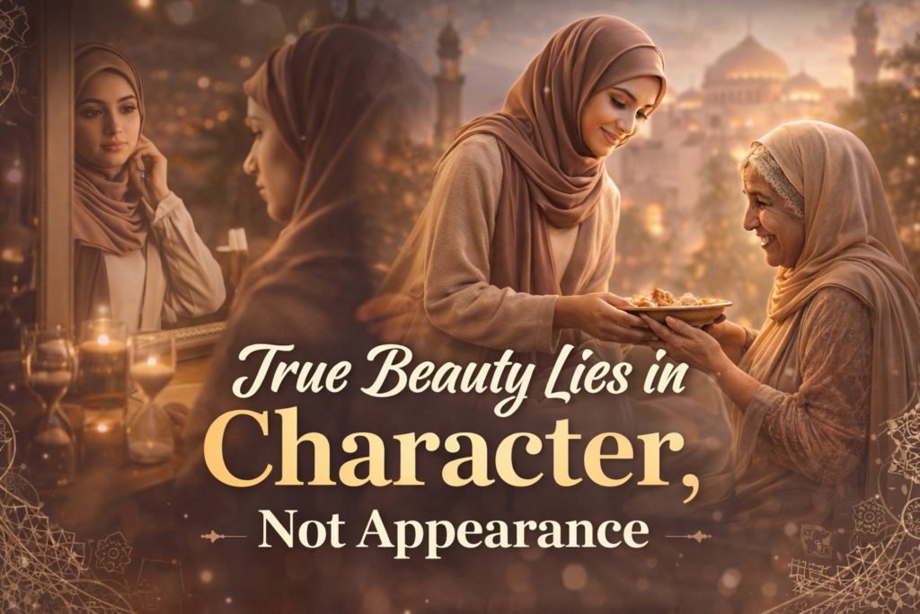 True Beauty Lies in Character, Not Appearance: An Islamic Perspective True Beauty Lies in Character, Not Appearance: An Islamic Perspective