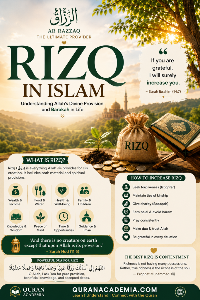 Rizq in Islam: Understanding Allah’s Divine Provision and Barakah