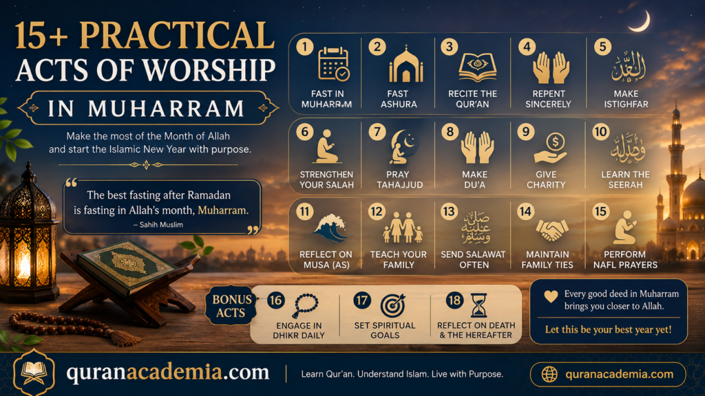 15+ Practical Acts of Worship in Muharram 15+ Practical Acts of Worship in Muharram