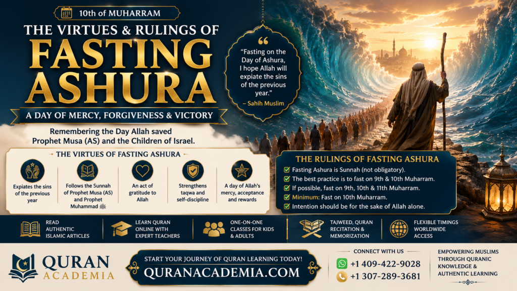 Virtues and Rulings of Fasting Ashura | Rewards, Sunnah & Islamic Guide | QuranAcademia Virtues and Rulings of Fasting Ashura | Rewards, Sunnah & Islamic Guide | QuranAcademia